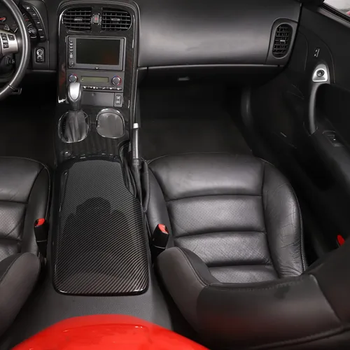 Miniatura 5 de Cubierta de panel de caja de reposabrazos compatible con Chevy Corvette C6 2005-2013, caja de reposabrazos de control central, accesorios