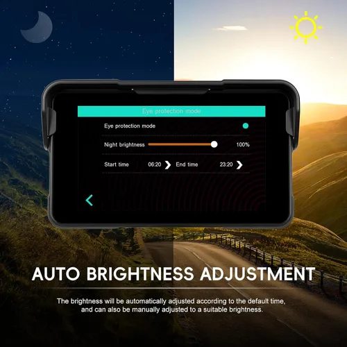 Miniatura 6 de CAMECHO Pantalla extraíble para motocicleta CarPlay y Android Auto, inalámbrico Apple Car Play portátil estéreo para moto y motocicleta, pantalla