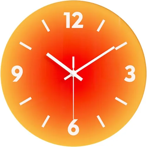 Miniatura 7 de Reloj de pared moderno de 12 pulgadas, reloj de cristal silencioso, relojes de pared decorativos para sala de estar, cocina, oficina, dormitorio