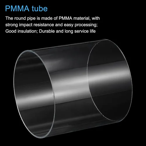 Miniatura 4 de MECCANIXITY Tubo acrílico transparente rígido redondo tubo 145 mm (5.7 ") ID 150 mm (6") OD 6" para lámparas y linternas, sistema de refrigeración