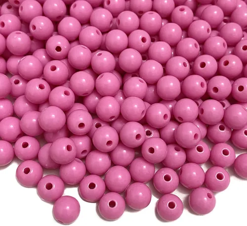 Miniatura 21 de Cuentas redondas de acrílico pastel, cuentas espaciadoras de plástico de color caramelo para bricolaje, collares, pulseras, aretes, joyería Amarillo