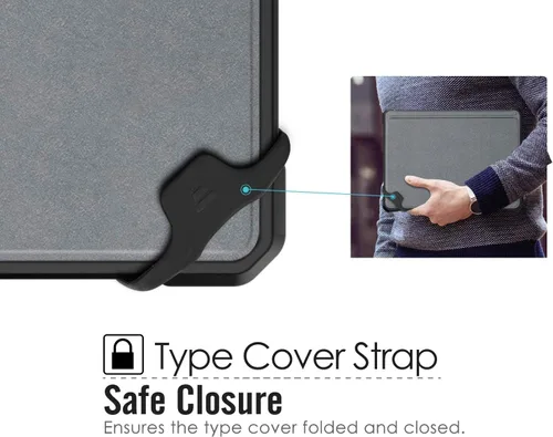 Miniatura 5 de MoKo Funda compatible con Microsoft Surface Go 4 / Surface Go 3 / Surface Go 2 / Surface Go Funda protectora todo en uno con soporte para bolígrafo