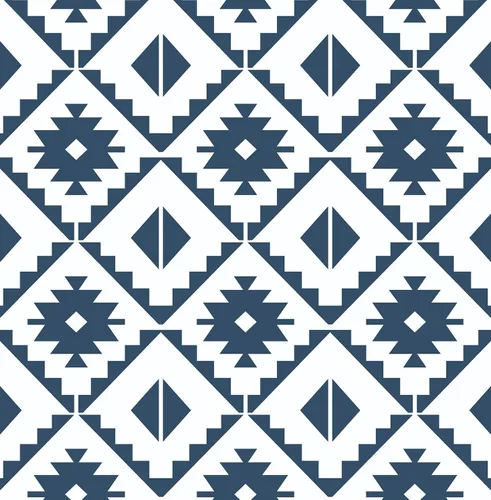 NextWall Papel tapiz autoadhesivo de azulejos del suroeste de imitación Azul marino