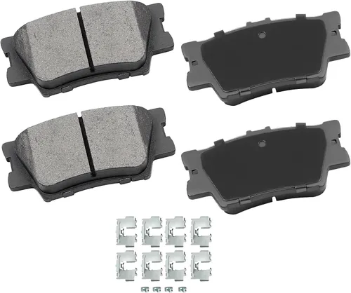Miniatura 14 de cciyu - Juego de pastillas de freno de cerámica profesionales delanteras - Para Geo Prizm (1993-1997), Toyota Camry (1992-2001), Celica (1994-1997)