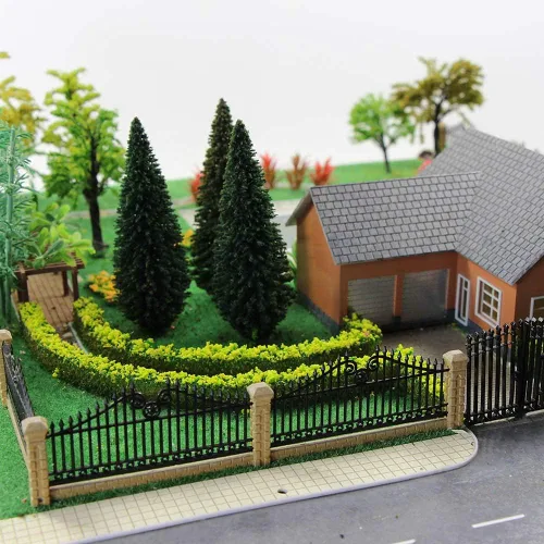 Miniatura 6 de CP102 Alfombra de Hierba Artificial para Modelos de Trenes Verde Claro 40x100cm o 15.7' x 39' para Decoración, Manualidades, Paisaje de Modelo, DIY