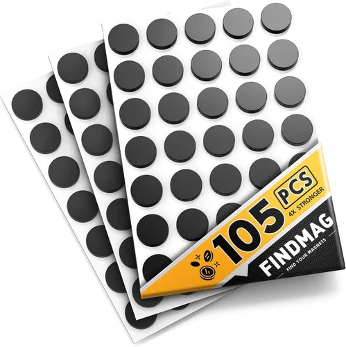 Miniatura 9 de 175 piezas de imanes redondos con respaldo adhesivo, cinta magnética, tiras magnéticas, imanes autoadhesivos flexibles para manualidades, tiras