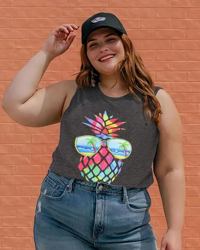 Miniatura 4 de Camisetas sin mangas para mujer, de verano, informales y holgadas, blusas tipo túnica