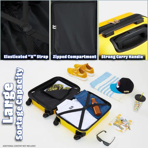 Miniatura 6 de Pokemon - Maleta para niños con ruedas, bolsa de equipaje para niños y niñas, bolsa de viaje con asa, maleta pequeña con ruedas, artículos