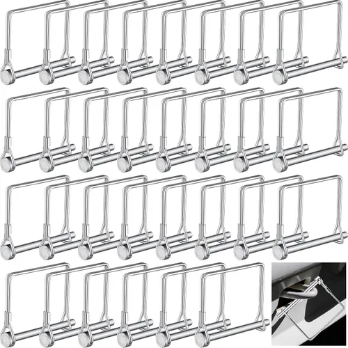 Kenning 30 pasadores de acoplador cuadrados para remolque, 1/4 pulgadas x 2-3/4 pulgadas, eje de bloqueo de toma de fuerza, pasador de seguridad,