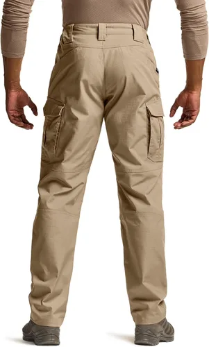 Miniatura 2 de CQR Pantalones tácticos para hombre, resistentes al agua, pantalones cargo Ripstop, ligeros EDC trabajo, senderismo, ropa para exteriores