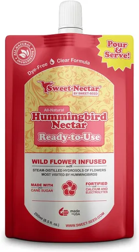 Miniatura 2 de sweet-seed Paquete de 2 néctar de colibrí, (8.4 onzas), listo para usar, fabricado en los Estados Unidos, prolonga la vida útil del néctar