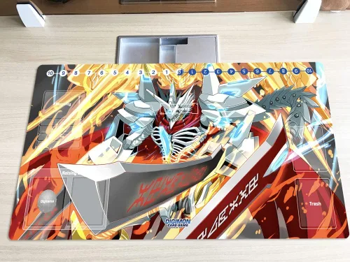 Nuevo Alfombrilla de Juego DTCG Duel Digimon Diaboromon Juego de Cartas Coleccionables TCG CCG Alfombrilla + Bolsa Gratis (ZD002-300-SM)