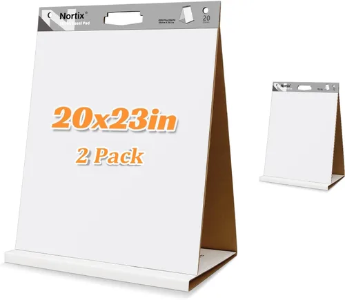 Nortix Almohadillas adhesivas para caballete, versátil y mejorada para caballete adhesivo de mesa con superficie de borrado en seco para
