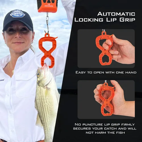 Miniatura 4 de KastKing Báscula de pescado, báscula digital flotante impermeable WideView, pantalla LCD grande de 2.5 pulgadas, capacidad de 110 libras, multimodo