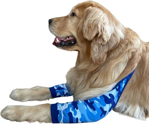 Miniatura 6 de Manga de recuperación para perros con banda elástica para piernas o articulaciones lesionadas, tirantes ajustables para patas delanteras de rosado
