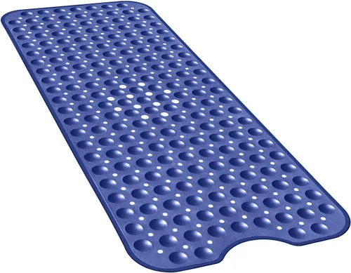 Miniatura 16 de YINENN Tapete de ducha para bañera de 40 x 16 pulgadas, antideslizante y extragrande, tapete para bañera con ventosas, lavable a máquina