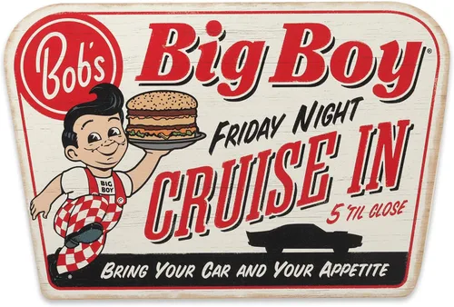 Miniatura 6 de Bob's Big Boy - Letrero de metal clásico para cocina, comedor o garaje