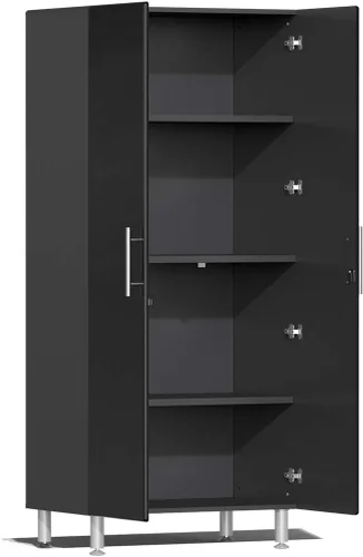 Miniatura 3 de Ulti-MATE UG21006B - Armario alto de garaje de 2 puertas en negro metálico medianoche