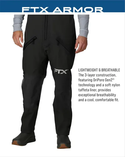 Miniatura 5 de FROGG TOGGS FTX Armor Premium - Baberos de pesca impermeables para hombre, color azul océano, talla S