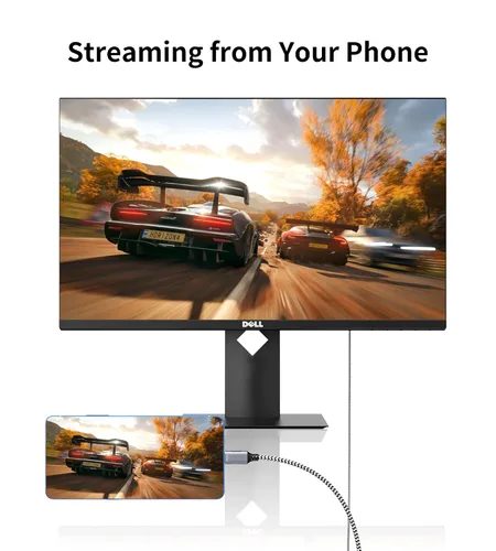 Miniatura 3 de fairikabe Cable USB C a HDMI 4K a 60Hz, cable USB tipo C a HDMI de 6.6 pies compatible con Thunderbolt 3, para MacBook Pro/Air, iPad Pro 2020/2021