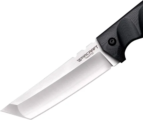Miniatura 4 de COLD STEEL Warcraft San Mai III Tanto Point Cuchillo de Hoja Afilada como Navaja con Mango G-10 Militar Táctico de Hoja Fija con Vaina Secure-Ex