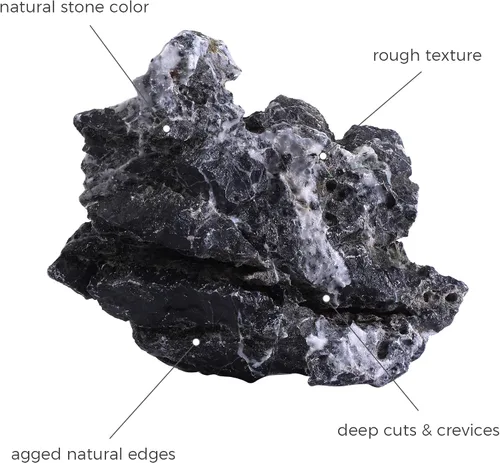 Miniatura 4 de Piedra natural Seiryu de 2 a 6 pulgadas, 4 piezas de rocas de acuario para paisajismo acuático, paisajismo de acuarios, terrarios, decoración