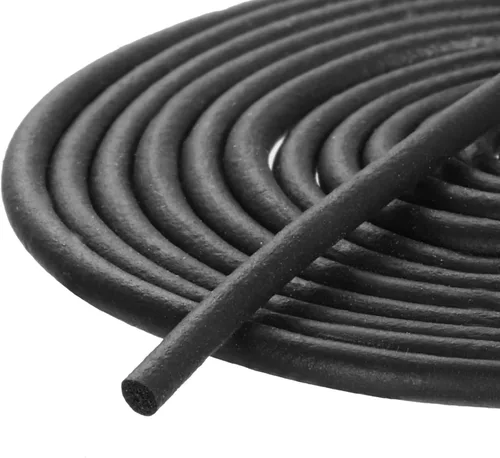 uxcell Tira de sellado de goma de espuma, 0.08 pulgadas de diámetro x 13.12 pies de largo, redonda, EPDM, goma sólida para reducir el ruido, golpes