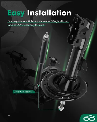 Miniatura 6 de SCITOO - Amortiguador delantero para Toyota se adapta a 2013-2018 para Toyota Avalon Shocks 3350002 3350003 amortiguadores - Juego de 2 piezas