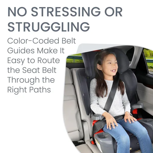 Miniatura 6 de Britax - Silla de auto Grow with You ClickTight tipo arnés a alzador, Cool N Dry - Tela Cool Flow que absorbe la humedad