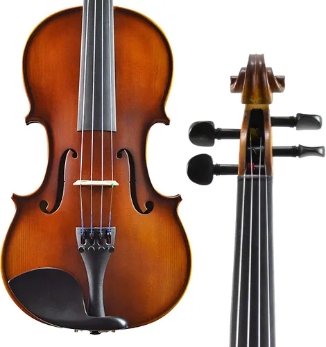 Miniatura 2 de Violín Bunnel G1 de tamaño 1/2 con estuche de transporte y accesorios incluidos - Madera maciza de arce y accesorios de ébano de Kennedy Violins