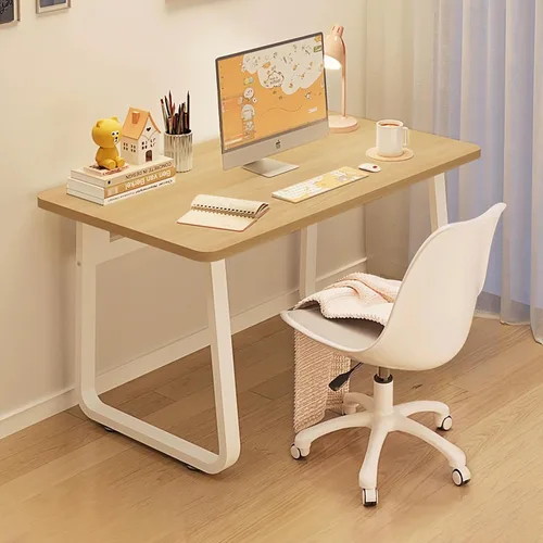 Miniatura 14 de Escritorio moderno de 31.5 pulgadas, mesa de computadora de estilo simple, escritorio de oficina industrial, color blanco