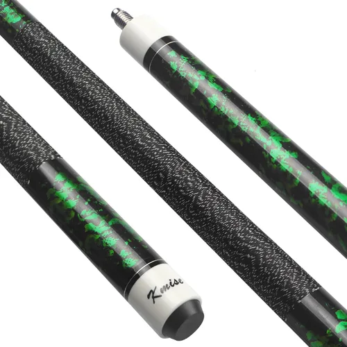 Kmise Pool Cue Stick Set,4 Colors Canadian Maple Cue,Pool Sticks for Adults,Tacos de Billar 18 19 20 21oz for Beginner Verde (1 pieza)