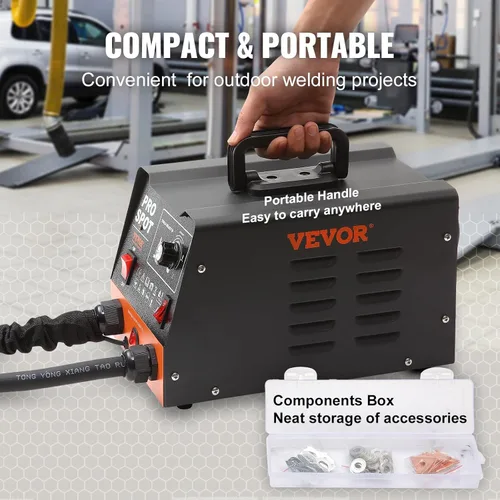 Miniatura 6 de VEVOR Kit de soldador de espárragos para reparación de abolladuras, soldador por puntos de 3 kW, extractor de abolladuras con 6 modos de soldadura