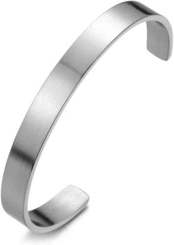 Miniatura 13 de Pulsera ajustable de acero inoxidable COOLSTEELANDBEYOND para hombres y mujeres minimalista