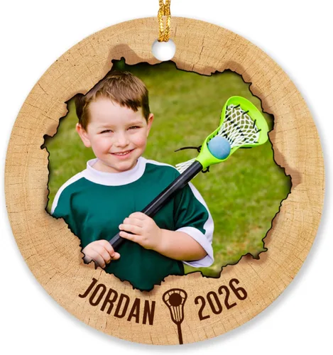 Miniatura 14 de Adorno de Navidad con foto de béisbol para niños y niñas, adorno personalizado con imagen de jugador de béisbol, árbol de Navidad, adorno de béisbol