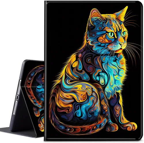 Miniatura 31 de Funda para tablet Kindle Fire 7 2019/2017 lanzamiento 9ª/7ª generación 7 pulgadas, ligera, protectora de piel sintética, cubierta inteligente