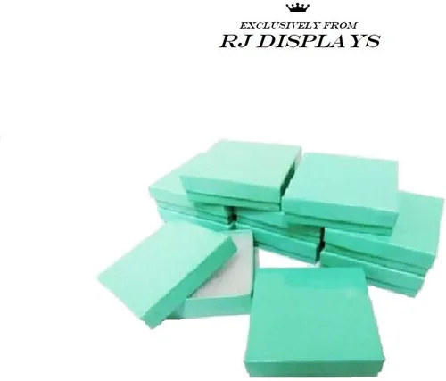 Miniatura 3 de R J Displays - Paquete de 12 cajas de regalo de papel de color huevo de petirrojo verde azulado relleno de algodón, regalo y venta al por menor, día