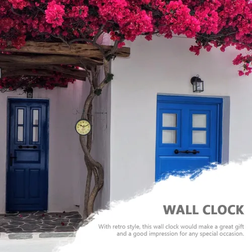 Miniatura 9 de Cabilock Reloj de pared decorativo grande de péndulo rústico para sala de estar, decoración del hogar, oficina, dormitorio