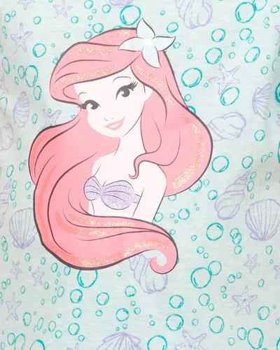 Miniatura 6 de Disney One Size Princess Ariel Tshirt 2 Pack Gift Set-Short Sleeve Girls Dresses