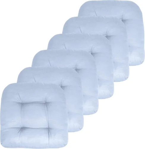 Miniatura 77 de Sweet Home Collection - Cojines para silla de patio al aire libre, cojines prémium con relleno grueso y cómodo de fibra, con tul, 19 x 19 pulgadas