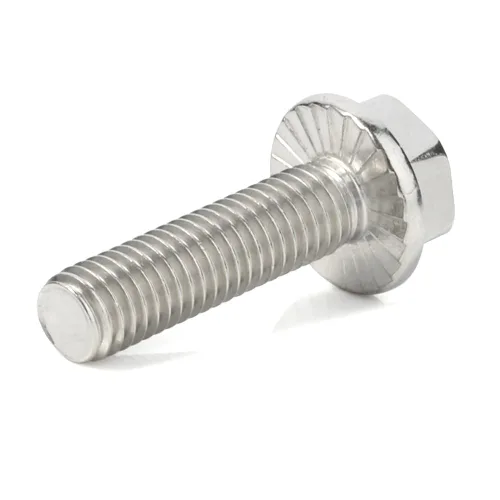 Miniatura 4 de Tornillos hexagonales con brida M10-0.059 x 1.181 in Brida Tornillos hexagonales, acero inoxidable 18-8 (304), acabado liso, DIN 6921, 5 PCS