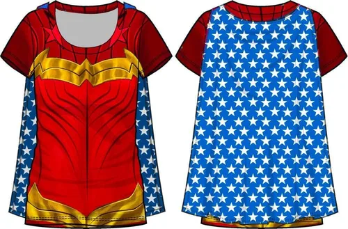 Miniatura 2 de Bioworld Wonder Woman Costume with Cape Juniors T-Shirt