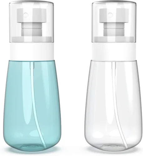 RELANOR Paquete de 2 botellas de aerosol pequeñas tamaño viaje 60ml/2oz - Mini botellas de aerosol vacías de niebla fina - a prueba de fugas - para