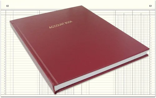 Miniatura 3 de BookFactory Libro de Cuentas Libro de Contabilidad Cuaderno de Contabilidad (Formato de Libro Columnar de 4 Columnas Cuatro Columnas) - 96 Páginas