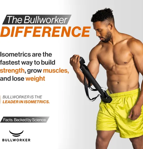 Miniatura 2 de Bullworker X5 Pro 28" - Equipo de ejercicio isométrico, entrenamiento de fuerza portátil en casa, equipo de gimnasio para espalda, hombros, bíceps