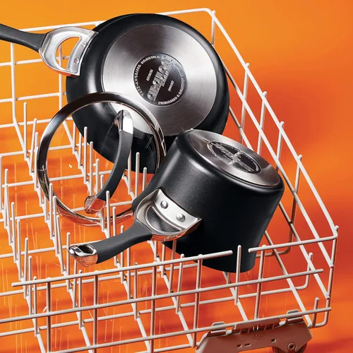 Miniatura 6 de Circulon Symmetry Sartén Wok/Salteado Antiadherente de Anodizado Duro con Mango Auxiliar - 14 Pulgadas, Negro