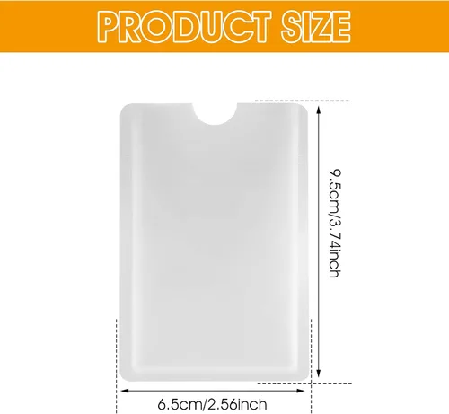 Miniatura 2 de Ouligay Juego de 10 fundas de bloqueo RFID, juego de soporte para tarjetas de crédito y protector de tarjeta de identidad