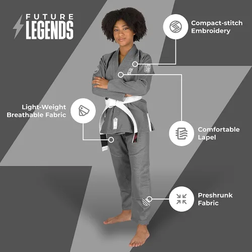 Miniatura 4 de Sanabul, Future Legend Kids - Traje de Jiu Jitsu brasileño, BJJ Gi