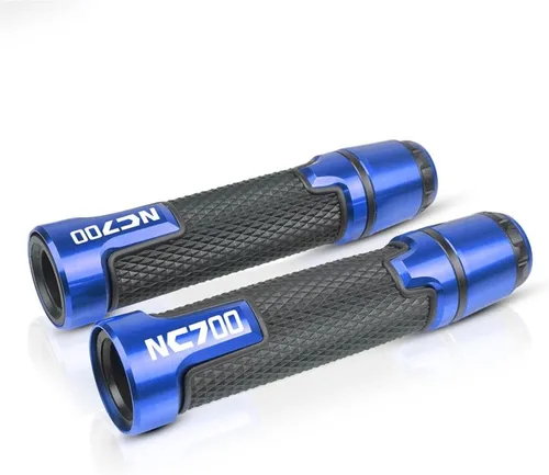 Motocicleta para H&ONDA NC750S NC750X NC 750 Cafe Racer aluminio plástico manillar de motocicleta manillar tapa Moto Racing Grips (Color : azul)