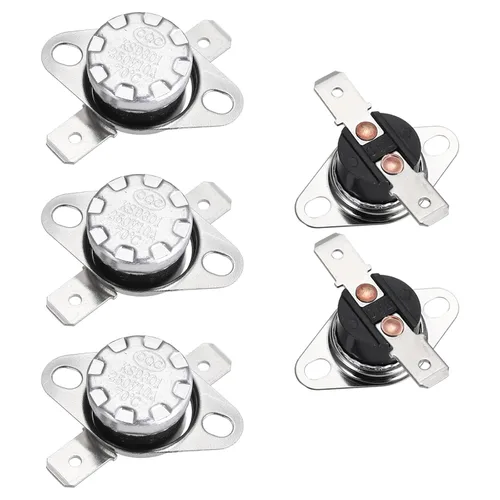 Miniatura 64 de uxcell KSD301 Termostato 32.0 °F/32 ° F 10 A Normalmente Cerrado N.C Ajuste Snap Disc Interruptor de temperatura para microondas, horno, cafeteras 2